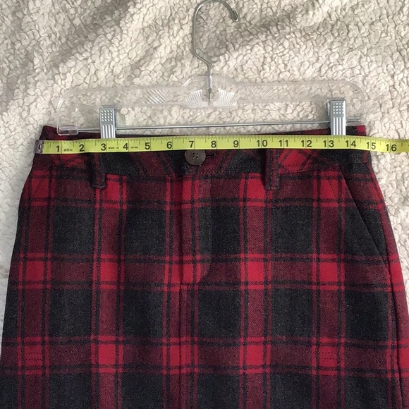 Eddie Bauer 👢 Plaid Wool Skirt - Picture 4 of 8